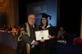 Aideen Byrne, ICM Student of the Year Award winner, photographed above with DBS President, Séamus Puirséil, at the Graduation Ceremony held in the RDS 