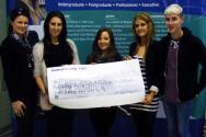 DBS Fashion Show Cheque handover April 2013